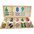 thumbnail image 1 of - Rompecabezas Piezas con Autocorrección Y Aprender a - Juguetes de Aprendizaje - Educación Matemática Temprana Salvador Tablero de emparejamiento de números, 1 of 8