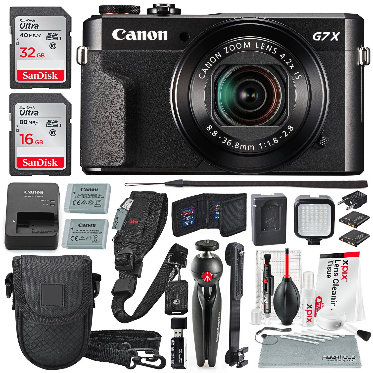 Canon PowerShot G7 X Mark II Digital Camera Video Creator Kit with
