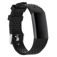 thumbnail image 2 of Pulsera de silicona con orificio oblicuo para Fitbit Charge 3 S (negro), 2 of 4