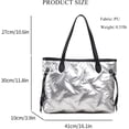thumbnail image 4 of LinYooLi Quilted Tote Bag Soft Trendy Leather Puffer Tote Bag for Women Light Winter Down-Filled Shoulder Handbags Purse, 4 of 6