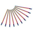 thumbnail image 2 of 10pcs Stainless Steel Straws: Reusable Smoothie Straws With Spoon Metal Stirring Stick For Coffee Milk Tea Ice Cream Home Party, 2 of 4