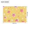 thumbnail image 4 of Yayeee Bath Rug for Bathroom Floor Non Slip Rectangle Fluffy Soft Absorbent Mat, 16"x24", Yellow Stars, 4 of 7