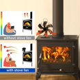 thumbnail image 2 of ventilador de chimenea de ventilador de aire caliente de 6 aspas aspa de ventilador caja de madera ardiente 8 colores Kuyhfg Bienvenido a Kuyhfg, 2 of 5