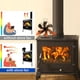 thumbnail image 2 of 6-blade Hot Air Fan Fireplace Fan Blade Of Fan Burning Wooden Box 8 Color zhangyuxiang LED, 2 of 2