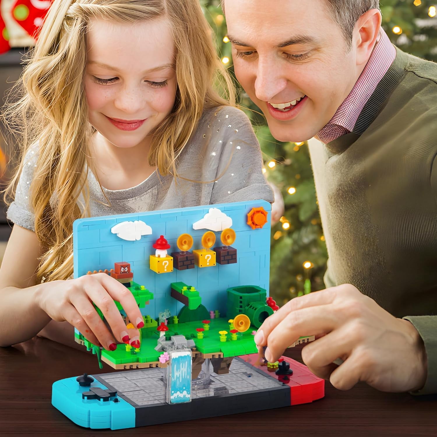 Super Game Building Sets,Cool Building Blocks Kits for Adults, 3D Anime Scene Model Creative Idea Gift for Boys Teens Kids 8+ (1256 Pieces)