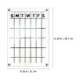 thumbnail image 2 of OATIPHO 1Set Clear Acrylic Hanging Memo Board for Door Or Office Wall Display, 2 of 8