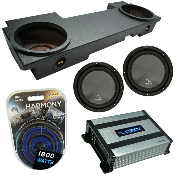 02-13 Cadillac Escalade EXT Harmony R124 Dual 12 Custom Rhino Sub Box HA-A400.1