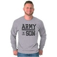 thumbnail image 3 of US Army Son Military Soldier Pride Men's Long Sleeve Tee T Shirt Brisco Brands S, 3 of 4