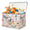 Color 4, variant on Jiaoprinted Leopard Print Large Toy Storage Box with Lid and Divider, Rustic Animal Print Foldable Toy Storage Organizer, Stackable Storage Container Home Organization, 85L