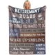 thumbnail image 1 of LHSHID Happy Retirement Gifts for Women Blanket Flannel Soft and Comfortable Anti static Bed Sofa Blanket 60x80in, 1 of 6