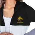 thumbnail image 3 of Women's Gameday Couture  Black Cal State L.A. Golden Eagles Colorblock Hooded Cardigan, 3 of 3