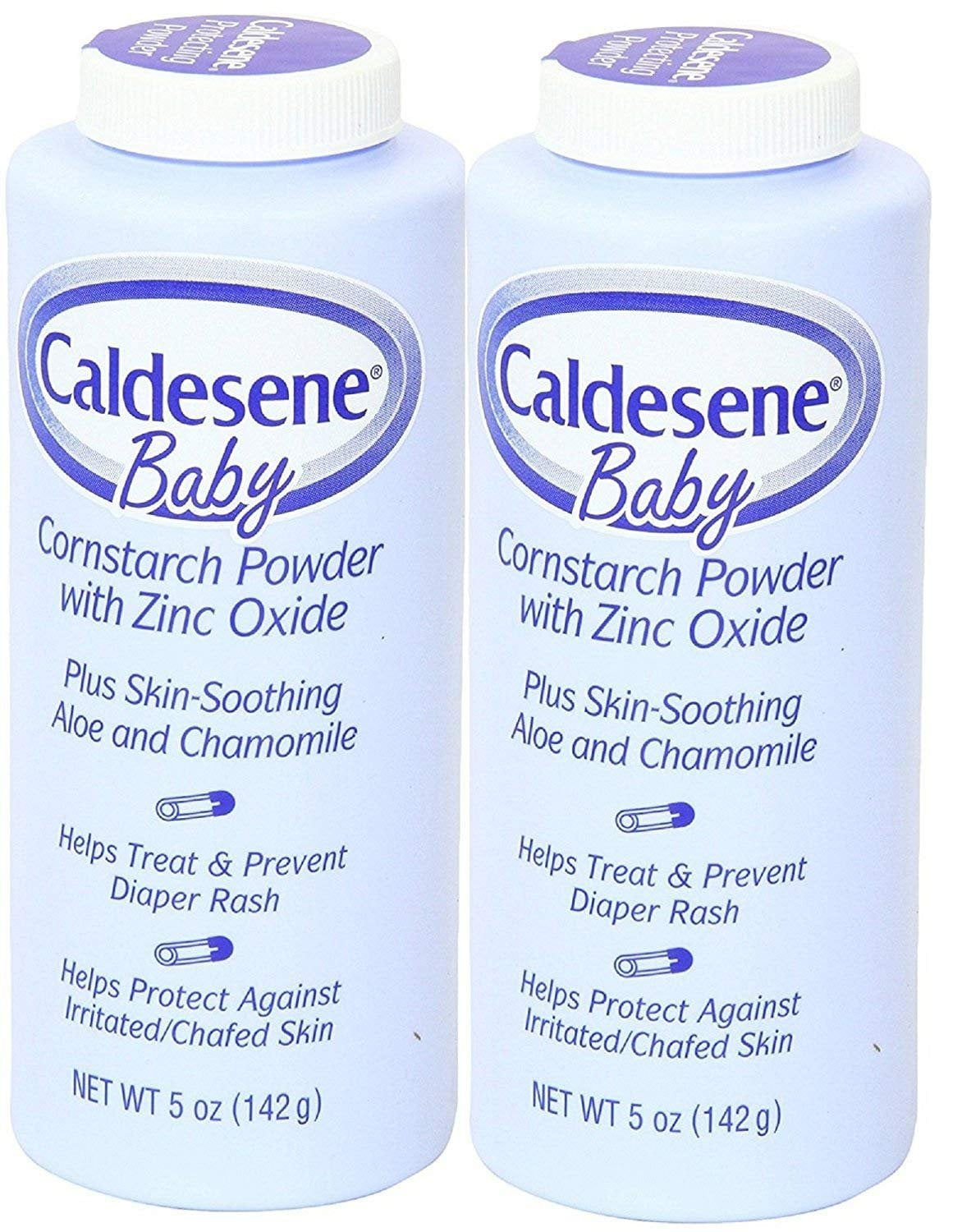 Caldesene Baby Cornstarch Powder With Zinc Oxide 5 oz (Pack of 2