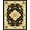 Black, Pattern 4, variant on Flatwoven High Traffic Area Rug, Elegant Botanical Damask Heritage Artisan Weave, Non Slip, Stain Resistant, Washable Area Rugs for Living Room, Bedroom(Beige, 4X6)