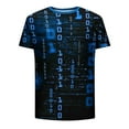 thumbnail image 4 of Fnnxeal Mens Slim Fit Drip Print Graphic Tee Streetwear Short Sleeve Crew Neck T-Shirt Dark Gray Moisture Wicking,Size M, 4 of 4
