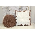 thumbnail image 4 of Flower Pillow - Decorative Throw Pillow – 17” Square Flower Pillows – 3D Effect with Dual Colors – Soft & Comfortable Fabric – Elegant Handmade – Perfect for Home, 4 of 5
