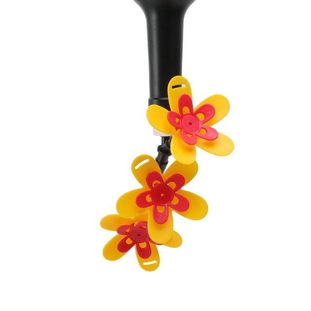 DIY Hummingbird Feeder Hanging Bottle Recycling Flower Hummingbirds Feeding Kit for Garden Courtyard Three Flower