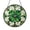 Acrylic 3.5 Inch, variant on Decorative Four Leaf Clover Window Hanging, Stained Glass Style Botanical Suncatcher Panel for Living Room or Garden Accent