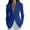 A-Blue1083, variant on Womens Single Button Tailored Blazer Jackets Smooth Fabric Business Office Wear Casual formal Suit Outerwear