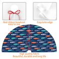 thumbnail image 4 of Yiaed Colorful Fish 3 Print Christmas Tree Skirt , Tree SkirtsTree Mat for Christmas Winter Holiday Indoor Decorations-30", 4 of 7