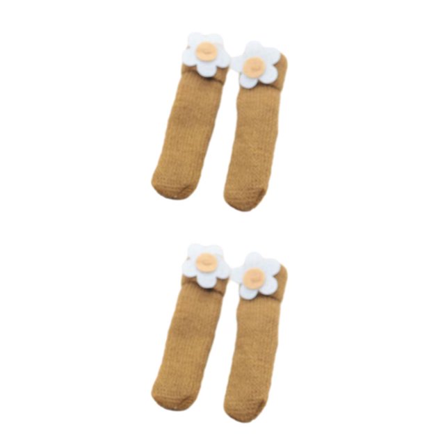 kurtrusly 24pieces Non-slip Furniture Foot Covers Premium For Protection Fit Most Legs Shapes Polyester Easy style 4 2Set