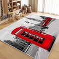 thumbnail image 4 of Area Rugs for Living Room 2x3 ft Non-Shedding Rug London Big Ben and Red Telephone Booth for Bedroom Washable Non-Slip Back Carpet for Home Office and Other High Traffic Areas, 4 of 6