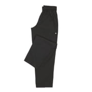 Chef Works Men’s Chef Pants, Black Baggy Chef Pants for Men with Elastic Waist and Pockets, Large