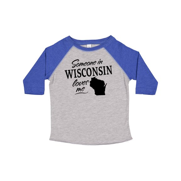 Inktastic Someone in Wisconsin Loves Me Boys or Girls Toddler T-Shirt