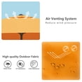 thumbnail image 6 of Abble 6.5FT Square Outdoor Patio Umbrella with Push Button Tilt and Crank Handle, Market Umbrella for Garden Deck Backyard Pool,  Orange, 6 of 8