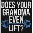 thumbnail image 2 of Does Your Grandma Even Lift Exercise Romper Boys or Girls Infant Baby Brisco Brands 12M, 2 of 6