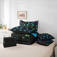 thumbnail image 6 of Homewish Kawaii Animal Black Cat Twin Bedding Sets 7-Piece for Teens,Cartoon Pets Bedding Comforter Set Microfiber,Abstract Gradient Breathable Sheet Sets,Ultra Soft Home Decor,Reversible, 6 of 8