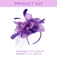 thumbnail image 2 of Fascinator Hat Flower Fascinator Headband Tea Party Hat Prom Banquet Headpiece, 2 of 8