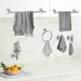 thumbnail image 6 of 6-Piece Bathroom Hardware Set, Stainless Steel Towel Bar, Towel Ring, Toilet Paper Holder & Wall Hooks, Wall Mounted Bath Accessories for Modern & Farmhouse Bathrooms, 6 of 10