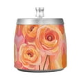 thumbnail image 7 of Yayeee Ashtray with Lid for Cigarette Smokeless Stainless Steel Home Ash Holder, Pink Flowers, 7 of 7