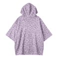 thumbnail image 2 of Norvella Cheetah Print Hoodies For Womens Leopard Print Oversized Poncho 3/4 Sleeve Hooded Sweatshirt Kangaroo Pocket Loose Fit Pullover Top, 2 of 2