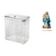 thumbnail image 1 of Papelera de cocina con tapa, cubo de basura portátil colgante para puerta de armario de baño y original adorno de mesa o escritorio de acrílico. Ideal, 1 of 8