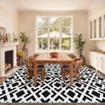 thumbnail image 2 of Curtilage Washable Area Rugs for Living Room, 8'x10 Diamond Geometry Washable Rugs, Non-Slip Soft Low Pile Stain Resistant Carpet for Bedroom, Office, 2 of 11