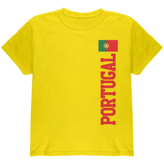 World Cup Portugal Youth T Shirt Yellow YXL