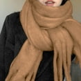 thumbnail image 2 of MESSUEN Winter Scarves Thick Scarf Long Scarves for Women Long Scarf for Women Bufandas Para Mujer Ladies Scarves Z Brown A, 2 of 4