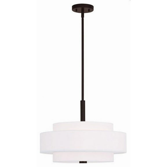 4 Light Pendant in Modern Style 18 inches Wide By 16 inches High-Bronze Finish Bailey Street Home 218-Bel-1764645