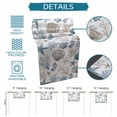 thumbnail image 6 of Coastal Seashells Table Runner 72 Inches, Nautical Beach Ocean Creatures Leaves Bed Runner Dresser Scarves Tabletop for Indoor Outdoor Parties/Ceremony/Banquet, 16" x 72", 6 of 9