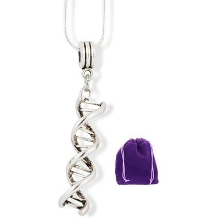 Microbiology Gifts | DNA Medical Necklace for Women and Men DNA Gifts that are Great Gifts for Science Lovers and Great Gifts for Science Teachers or Students that Love Biology Gifts or DNA Strands
