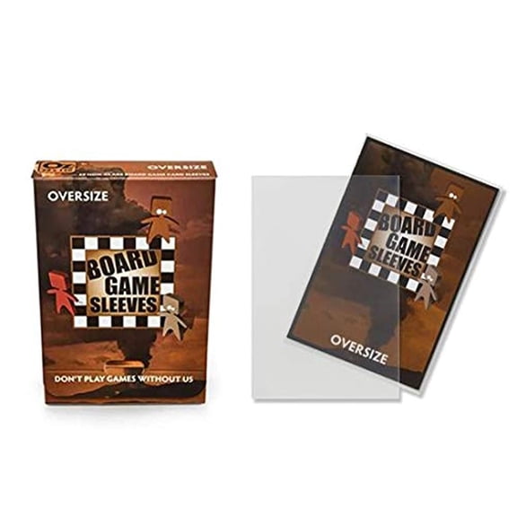 Arcane Tinmen ATM10428 DP Oversize Board Game Sleeves Non Glare, Brown - 100 Count