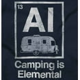 thumbnail image 2 of Camping is Elemental Ironic RV Womens Slim Fit Graphic Tee Brisco Brands X, 2 of 5
