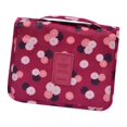 thumbnail image 4 of Bolsa de almacenamiento Macarena Multifuncional Con Cremallera Para Viajes Cosmética Unisex Vino rojo flores, 4 of 6