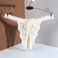 thumbnail image 2 of kamemir Underwear Cotton String Thong Panties, Women's and Women's Plus (Beige,L), 2 of 4