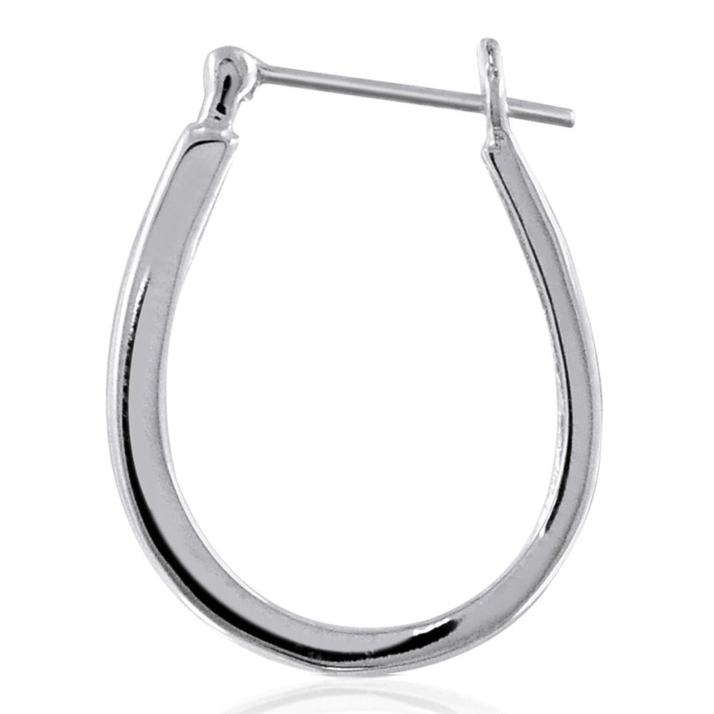 JewelersClub Red Diamond Earrings Women – 1/2-Carat Red Diamonds Sterling Silver Hoop Earrings Small – Hypoallergenic Hoop Earrings – Small Hoop Earrings Diamond Hoops – Red Hoop Earrings for Women