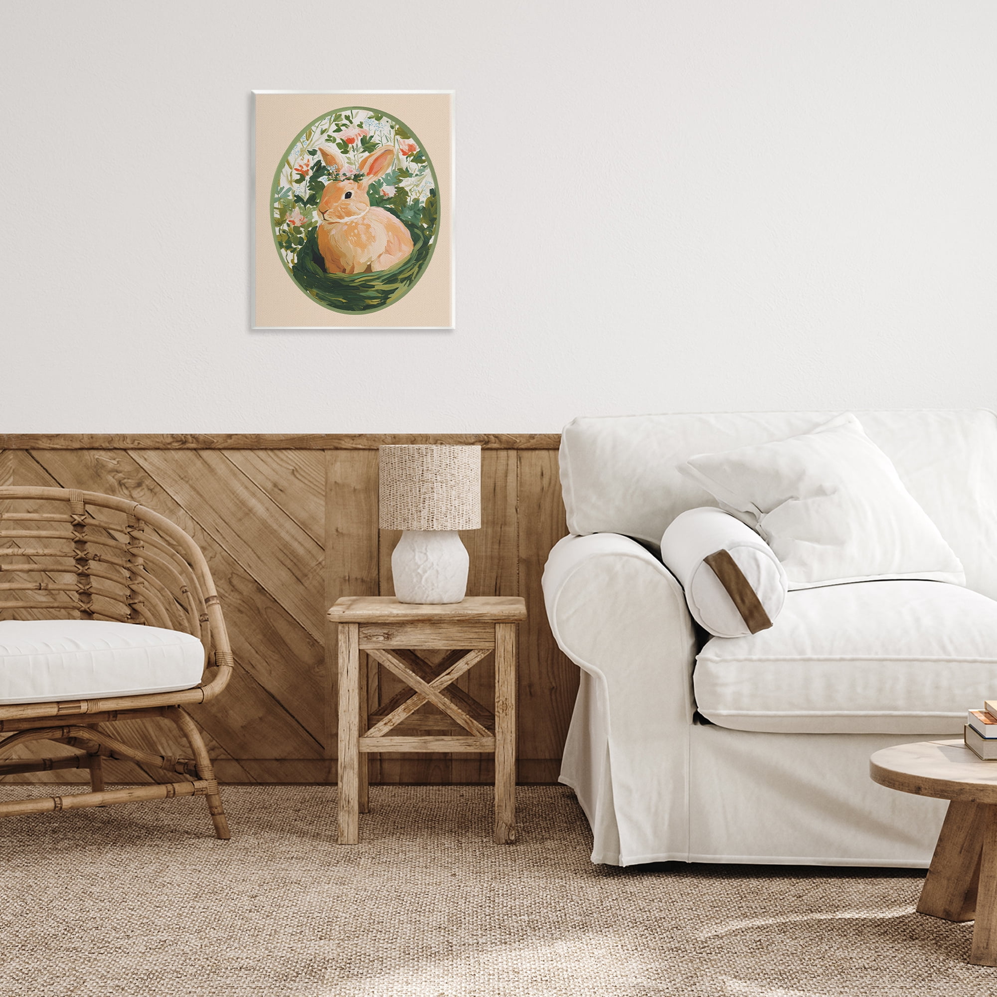 Stupell Industries Bloom Nest Bunny Wall Plaque Art, design by Yen