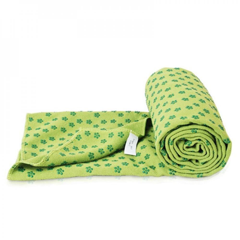 Sport Fitness Exercise Plum Yoga Massage Mat Cover Towel Blanket Non-Slip 