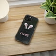 thumbnail image 5 of DistinctInk Clear Case for Apple iPhone 13 Pro MAX (6.7" Screen) - Some Bunny Loves Me - Rabbit, 5 of 9