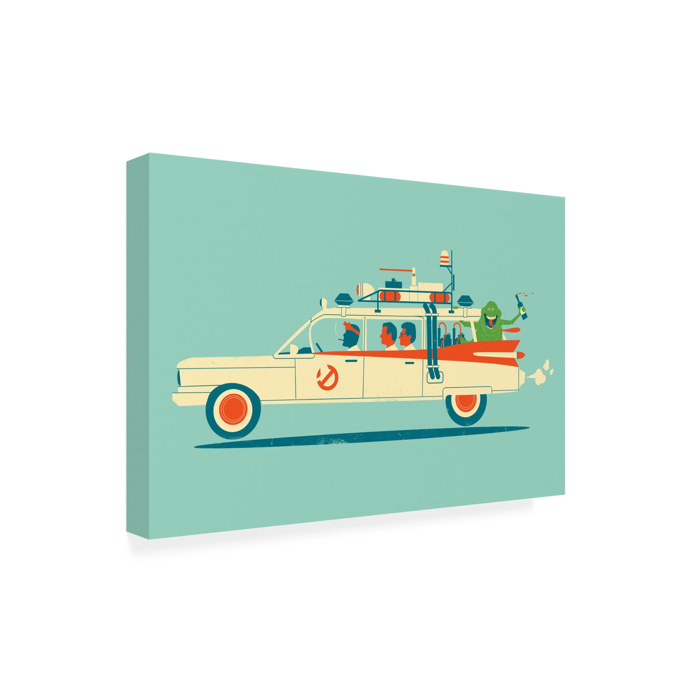 Canvas Wall Art - Jay Fleck 'Party In The Back' Wall Art for Living Room, Bedroom, or Office Décor by Trademark Fine Art - 24 x 16 Inches